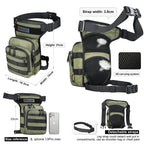 Rhinowalk Motorcycle Waist Bag 3L Leg Bag Thigh Hip Bum Beltleg Fanny Pack Travel Riding Crossbody Multifunctional Shoulder Bag