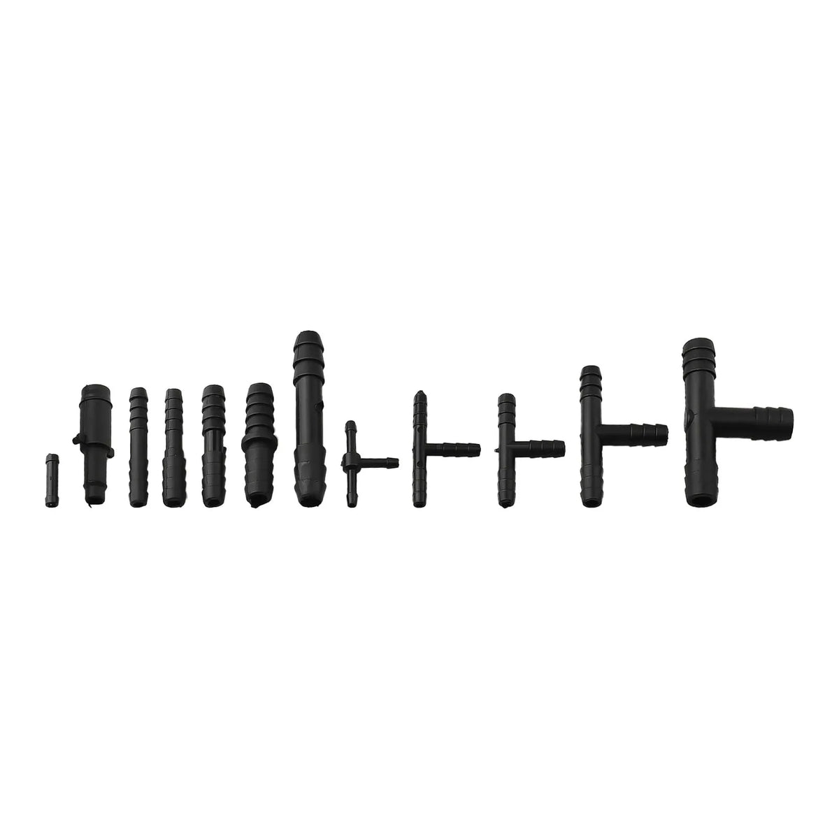 113PCS Vacuum Connector Assortment Automotive Vacuum Tubing Connector Tee Kit Water Spray Pipe Joints Car Wiper Connection Pipe