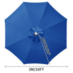 Waterproof Replacement Umbrella Cloth 2/3M Patio Parasol Cover UV-Anti Canopy Cover Replacement Parasol Cover for Balcony Garden
