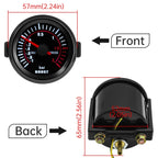 2" 52mm Digital Car Boost Meter Water Temp Oil Temp Oil Pressure RPM Tachometer Voltage Vacuum For 12V Car Smoke Lens Gauge