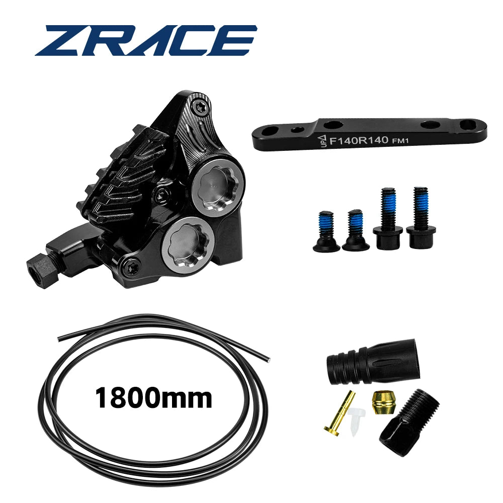 ZRACE XG4 Road Hydraulic Brake Caliper Flat Mount Four-piston Caliper, Ice Technology Brake Pads, CNC lightweight