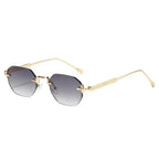 DDDLONG Retro Fashion Rimless Punk Y2k Sunglasses Women Men Sun Glasses Vintage UV400 Outdoor Shades D686