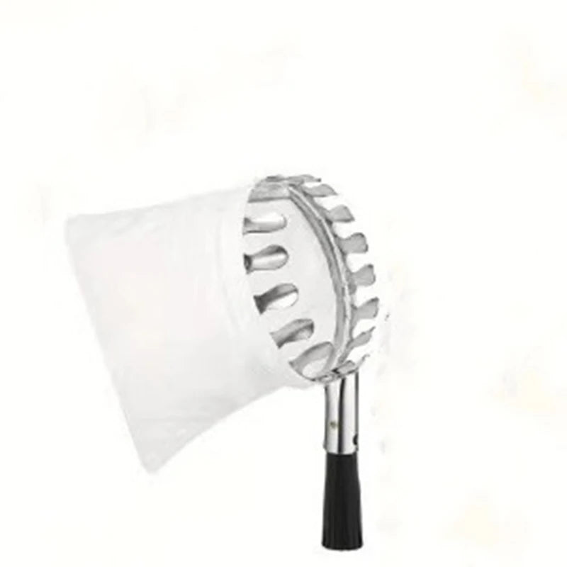 Stainless Steel Splicing Rod Fruit Picker 1.6/2.4/3.2/4M Telescopic Pole High Tree Orchard Picking Tool For Farm Garden Supplies