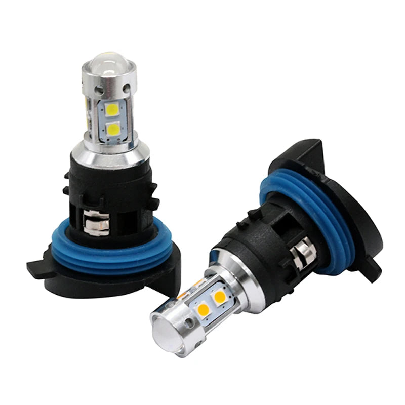 3030 10SMD White/Amber PH24W Canbus DRL for Peugeot 3008 5008 for Citroen C5 MK2 Car LED Daytime Running Light Lamp