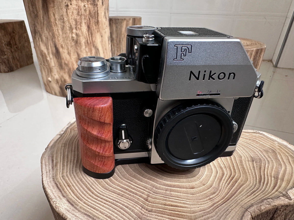 Enhance Nikon F Handling: FITTEST Wood Grip L Bracket Plate