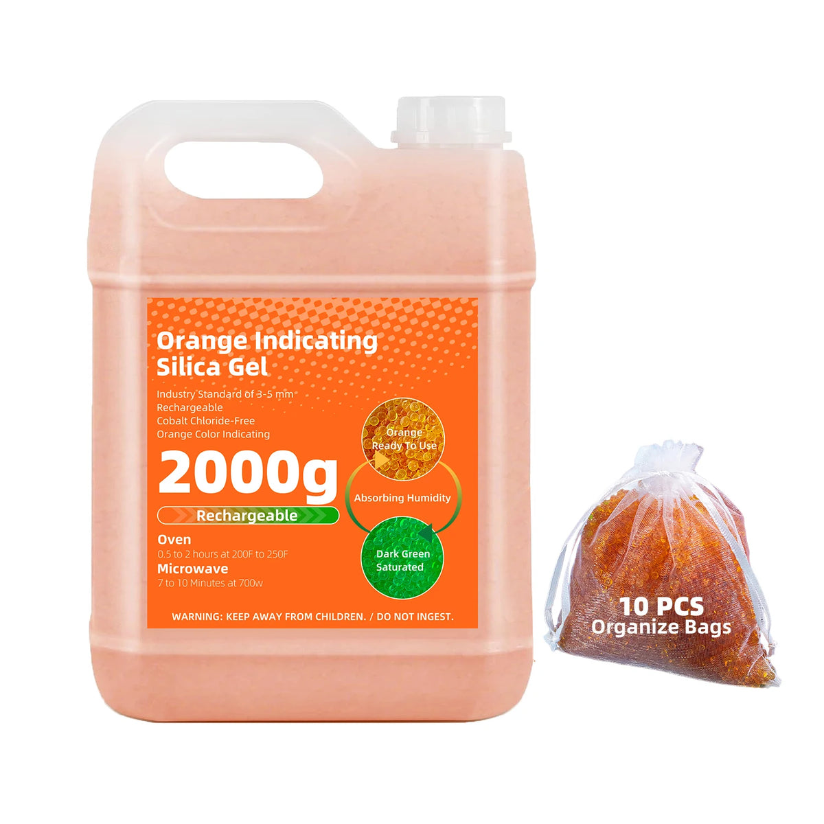 Silicagel 1/2/3/5 kg Orange Blue Indicating Silica Gel Beads  1000/2000/3000/5000g Desiccants Reusable Desiccant Beads