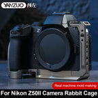 YANZUO Nikon Z50 II Camera Cage Kit2 Black-MiniGrip Metal Expansion Frame