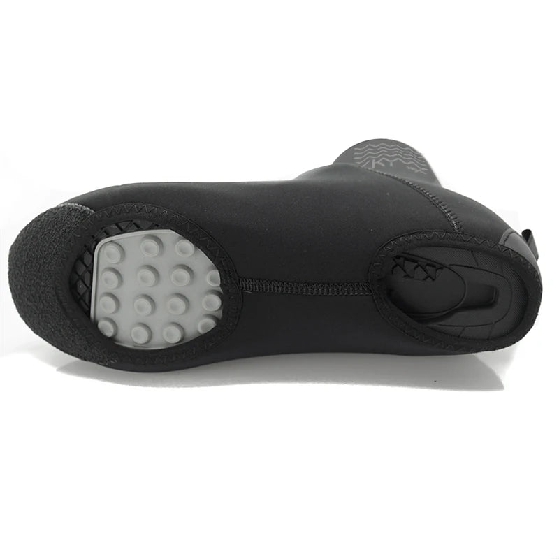 YKYWBIKE Deep Winter Waterproof Cycling Shoes Cover Reflective Thermal Elastic Rainproof thicker Shoe Cover Cycling Overshoes