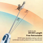 Booteely Automatic Retractable Dog Leash Extendable Rope For Outdoor Travel Walking Hiking Small Dogs Traction Rope Cat Lead