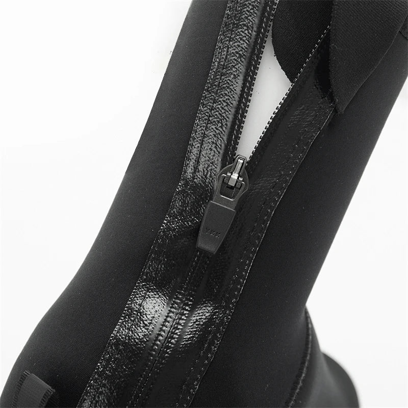 YKYWBIKE Deep Winter Waterproof Cycling Shoes Cover Reflective Thermal Elastic Rainproof thicker Shoe Cover Cycling Overshoes