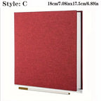 1pc Linen Photo Album Self Adhesive Scrapbook Album for 2x3 4x6 5x7 8x10 Pictures DIY Photo Book Birthday Gifts for Women Mom