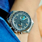 CILOA Men's Quartz Watch Waterproof Black Round Dial Casual Wristwatch