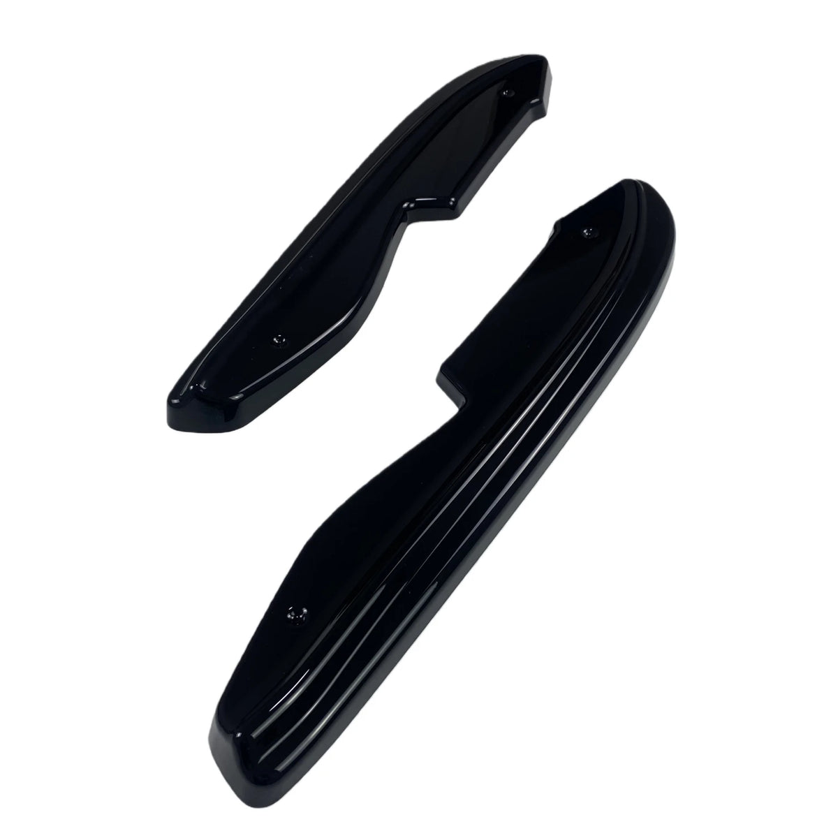 2Pcs Gloss Black Car Rear Bumper Side Splitter For BMW 3 Series E90 318i 320i 320d M-Sport 2004-2008 Pre-Facelift Tuning Bodykit