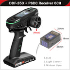 DUMBORC DDF-350 10CH Remote Controller 2.4G 10Channel Transmitter P6F P6DC Gyro Receiver for Drift Car Tank Boat Robot Toy Wltoy