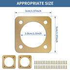 10Pcs Bird House Protective Cover 1/2 Inch Opening Rustproof Copper Bluebird House Predator Guard with Screw for Outdoor, Houses