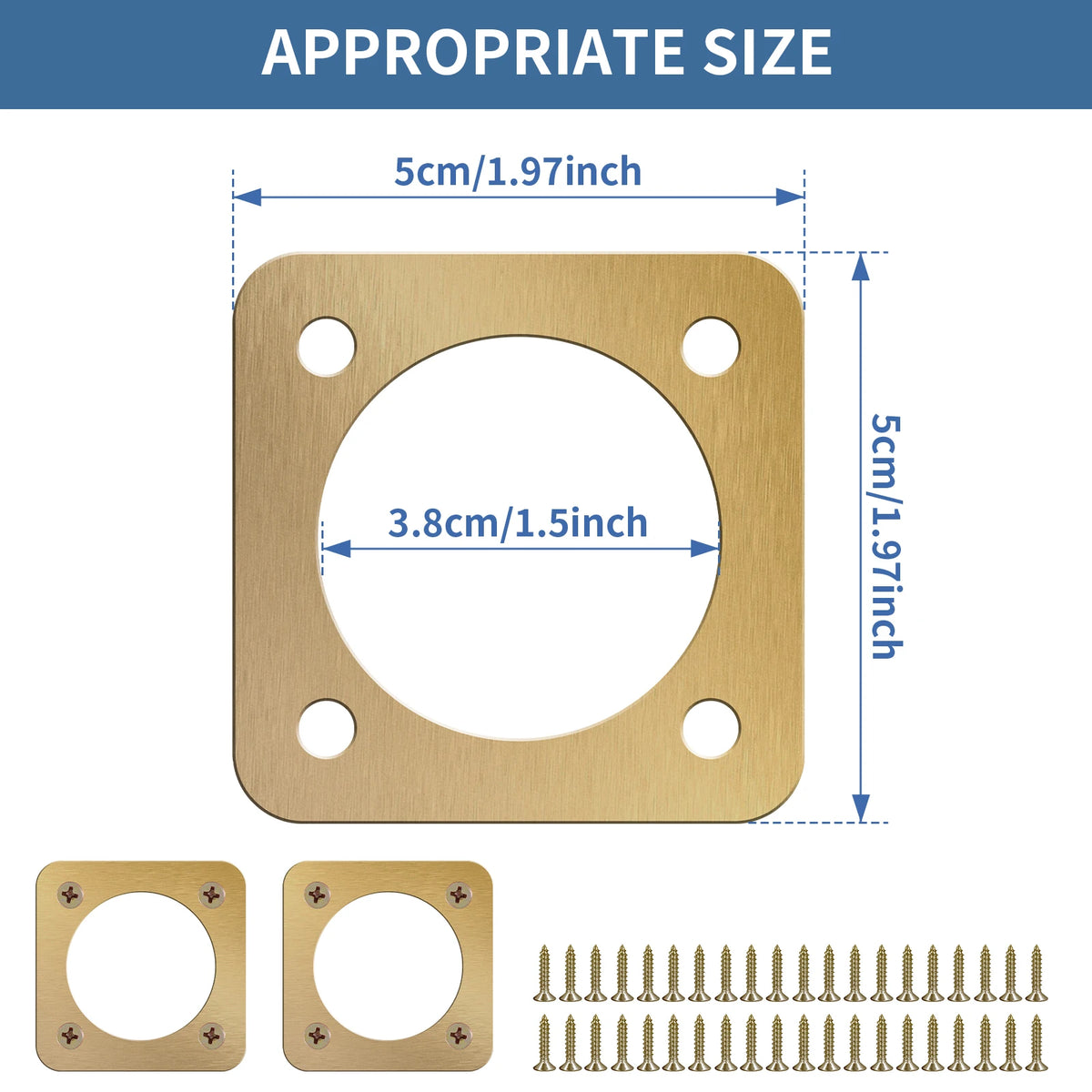 10Pcs Bird House Protective Cover 1/2 Inch Opening Rustproof Copper Bluebird House Predator Guard with Screw for Outdoor, Houses