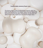 Contoured Knee Pillow for Side Sleepers, Cooling Memory Foam Leg Spacer 1pc 50x30cm
