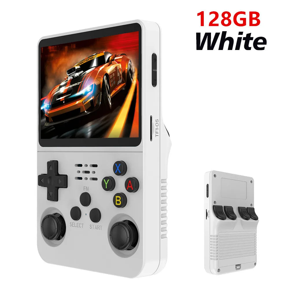 Retro R36S Handheld Video Game Console 3.5 Inch IPS Screen 128GB Preloaded Games Portable Pocket Player Linux System