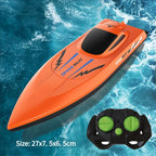 NEW2.4G Remote Control Speed Boat for Kids – Fast Electric RC Boat Toy with Dual Motor, Waterproof Model for Pool & Outdoor Play