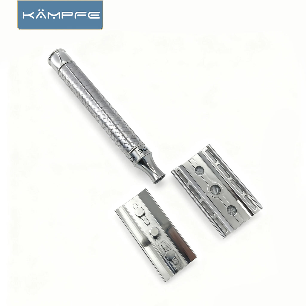 KAMPFE Stainless Steel CNC  safety razor Smooth Shavewomen hair Manual double-edgedremoval tool shaver men gift  