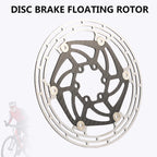 RACEWORK Carbon Fiber Bike Disc Brake Rotor MTB Road Bicycle Ultralight 6 Bolts Floating Rotor 140mm 160mm 180mm Brake Disc