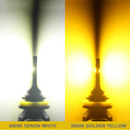 BMTxms 2PCS Canbus H11 H8 LED Fog Light Bulbs H27 880 881 9006 HB4 HB3 9145 H10 H16 LED CSP DRL Car Lamp White Yellow E2 12000LM