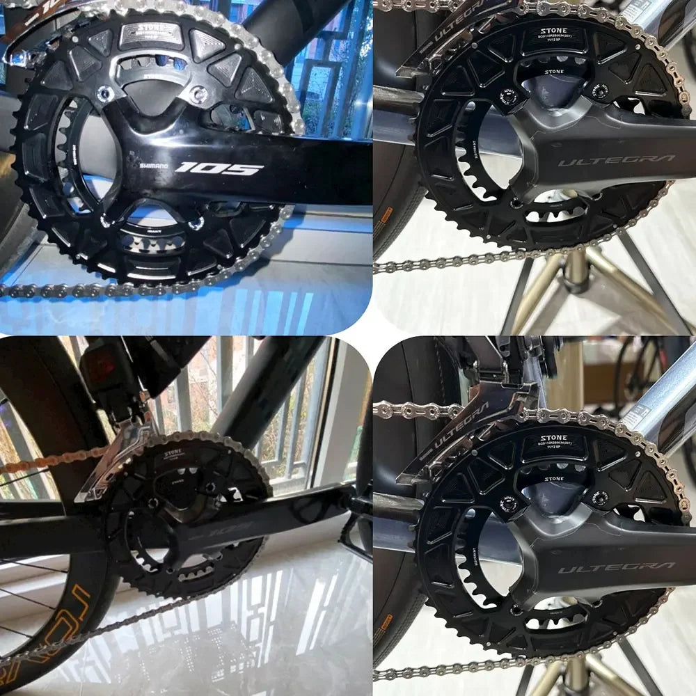110bcd Double Chainring for  105 R7100 UT R8100 DA R9200 Road Bike Round 52 36T 53 39T 54 40T 50 34 48 33 46-32T 2X