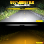 2Pcs 300W 80000LM Led Light 3D H7 H4 H11 LED Car Headlight Canbus H8 9005 HB3 9006 HB4 for Car 360 Turbo HeadLamp Wireless 6000K