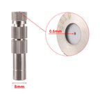 50Pcs Sprayer Nozzle 8mm 0.2~0.6mm Misting Fog Machine Cooling Landscape Dust Removal Disinfection Humidify Water Nebulizer