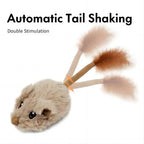 Mouse 1Pc Funny Lifelike Plush Mouse Running Rat Toy for Cats Dogs Tail Mouse Pets Kids Random Color Cat Accessories Toys Mice