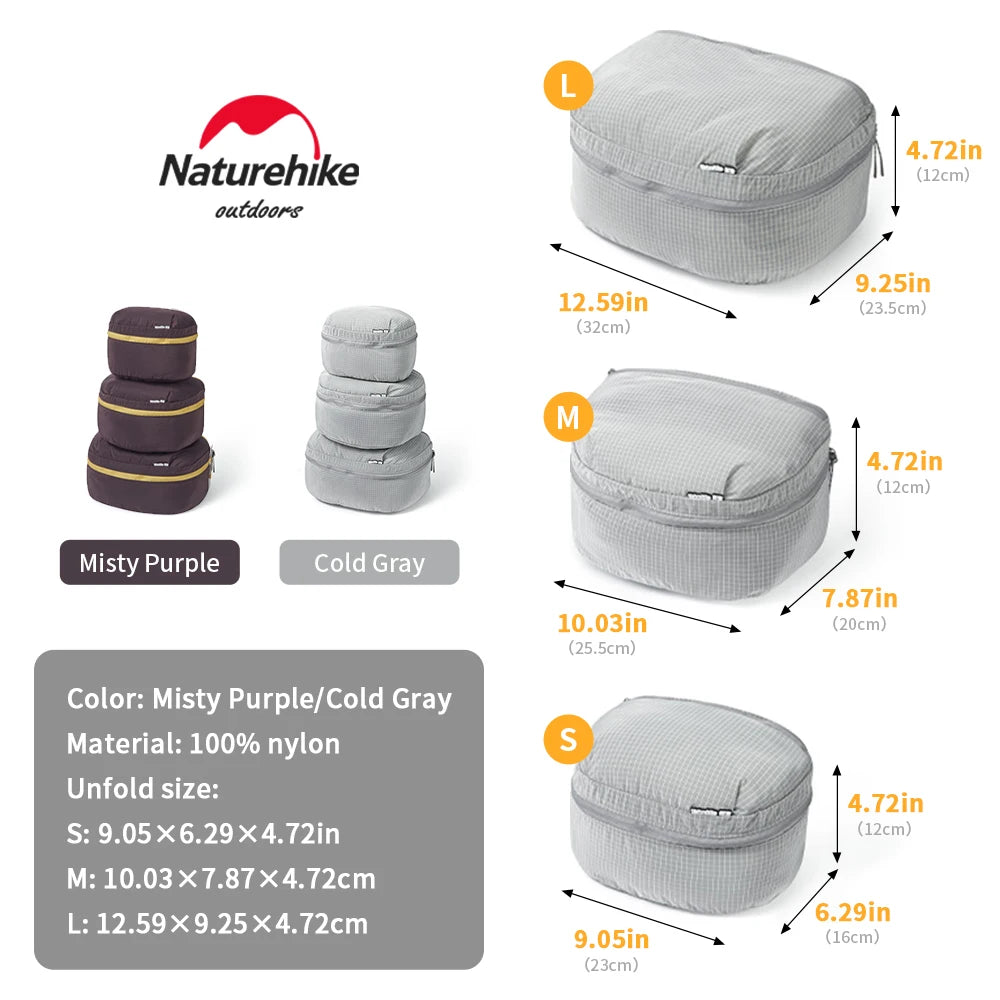 Naturehike Storage Bag Camping Ultralight Waterproof Organize Bag Flodable Travel Make Up Tolietry Bag Multifunctional Bag