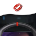 ABS Carbon Fiber/Red/Black For BMW 5 Series G60 2024 2025 Car Steering Wheel Ring Cover Interior Accessories