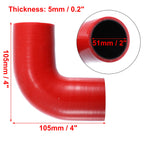 UXCELL 32/51/57/63/70/76/89MM ID 90 Degree Elbow Car Silicone Hose Intake Coupler Intercooler Tube Reducer Set For Seat Leon 1M