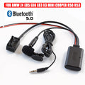 For BMW Z4  E85 E86 E83 X3 Mini Cooper R50 R53 Car Bluetooth Wireless  Adapter Stereo  AUX IN Music Business CD