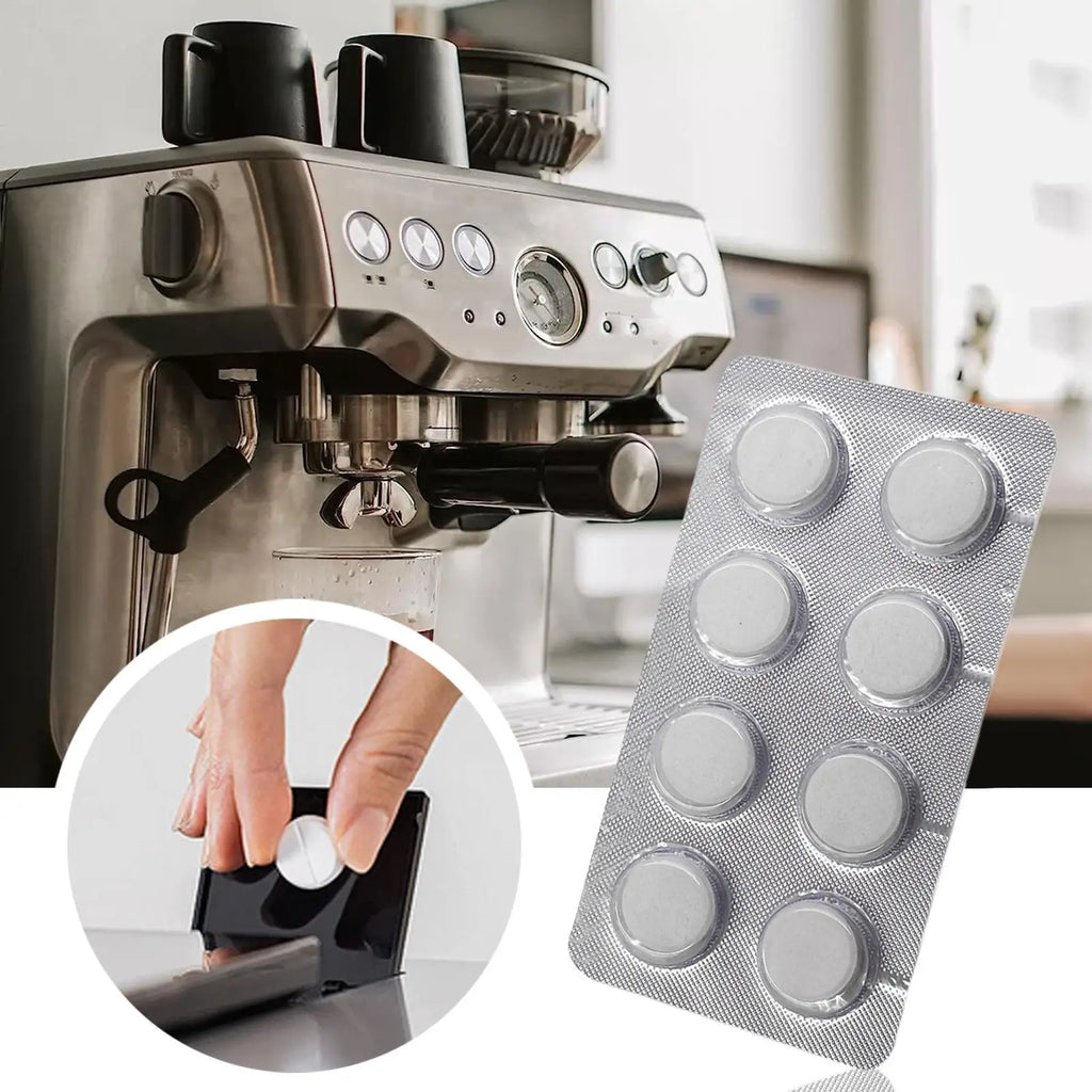 16 Pack Coffee Machine Cleaning Tablet Coffee Machine Cleaner Descaler Tablets for Breville Espressos Device Descaler Tabs