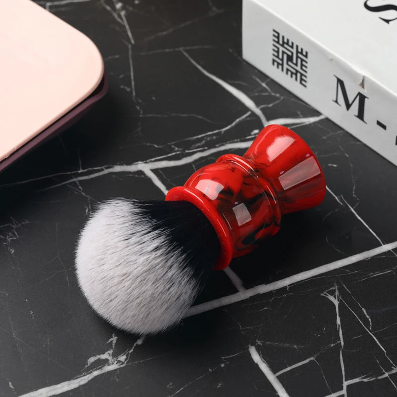 Yaqi Edom 24mm Men's Shaving Brush with Resin Handle Synthetic Hair Good Tuxedo Knot