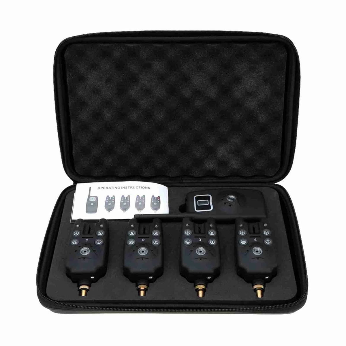 Fishing Alarm Kit Wireless Fishing Alarm Set LED Fishing Bite Alarms Receiver Set Night Fishing Supplies Wireless Bite Alarm