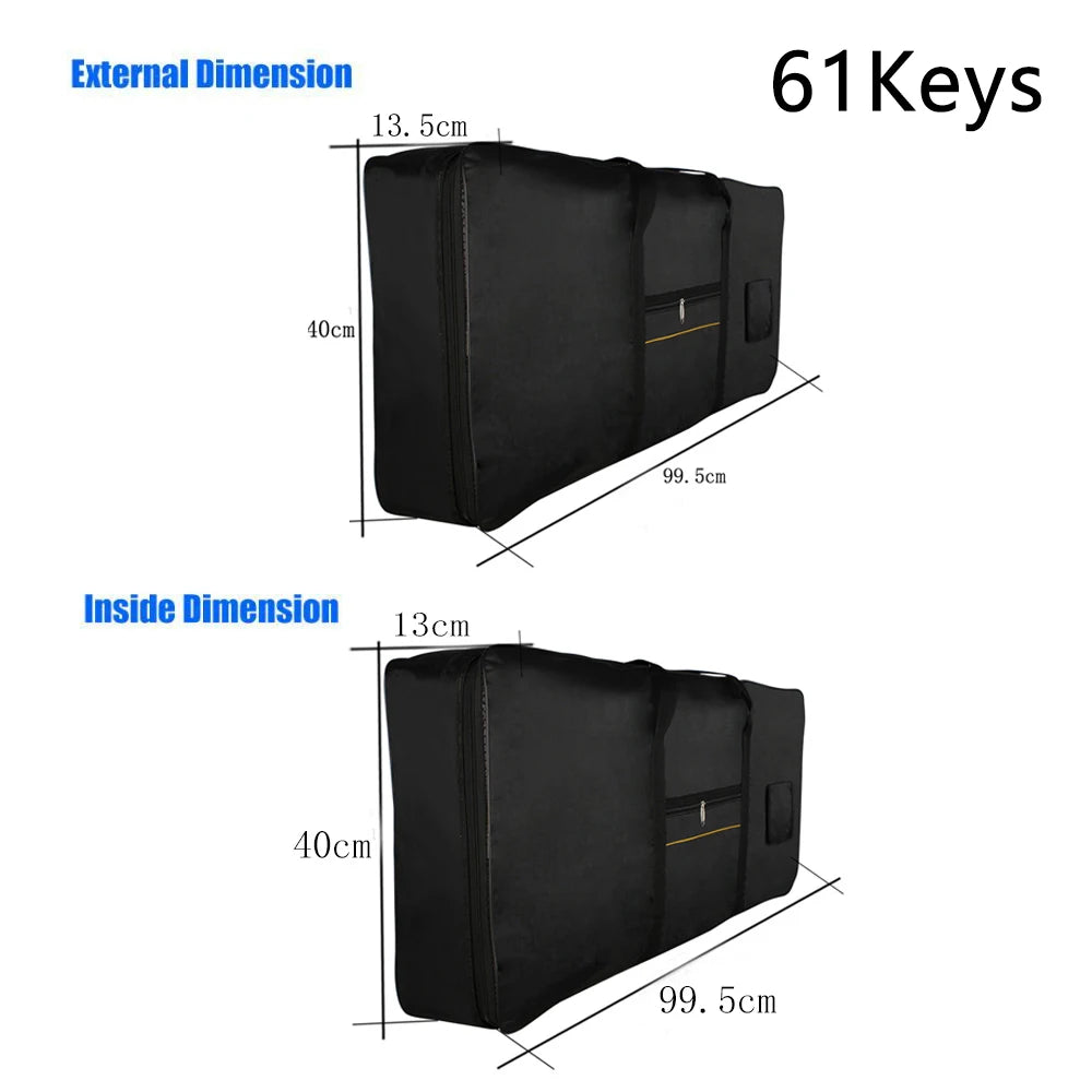 Electronic Piano Bag Cover 61/76 Key Waterproof Oxford Cloth Thickened Handbag Keyboard Bag Case Musical Instruments Accessories
