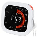 Rechargeable visual countdown timer, digital kitchen timer for home school office, 1pc