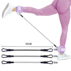 Yoga Exercise Tools Fitness Ankle Buckles Stretchy Leg Bands Resistance Bands Leg And Hip Trainer Adjustable Foot Support Sleeve