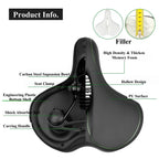 Wide Replacement Bike Saddle,Fit for Indoor & Outdoor Bicycles,Comfortable Bike Seat Cushion for Men & Women,Cycling Bike Parts