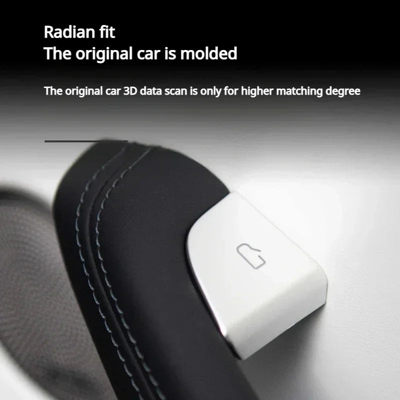 For Tesla Model 3 Highland Model Y Juniper/ModelYL 2025 2026 Car Open Door Button Stickers Handle Cover Interior Protection Trim