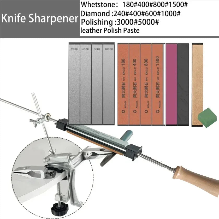 Angle Fixed Knife Sharpener Professional Sharpening Stone Kitchen Grinding System Honing Diamond Grinder Woodwork Tool Whetstone