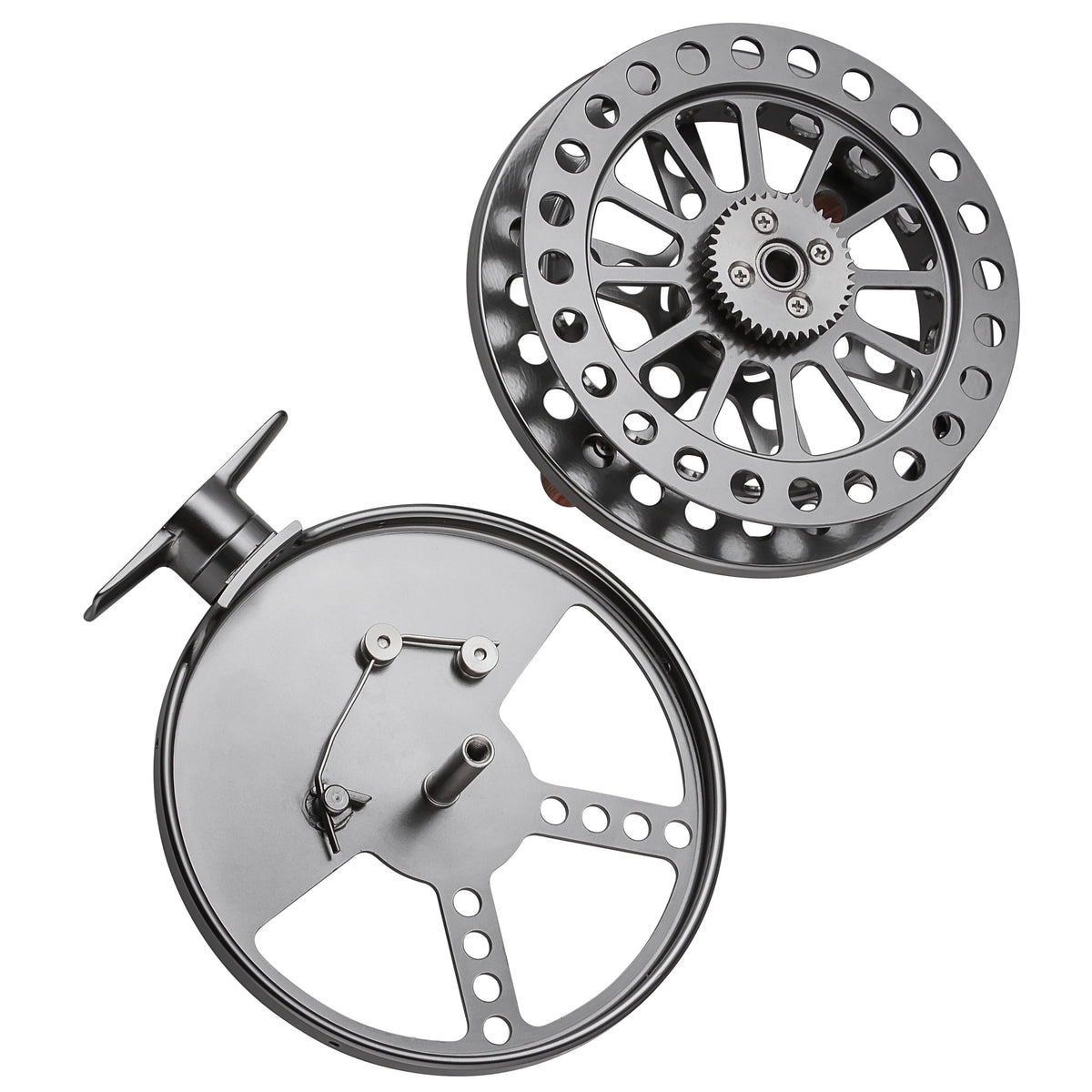 120mm 4 3/4 inch Centerpin Reel Float Reel Direction Changeable for Coarse Trotting Barbel Steelhead Salmon Float Fishing