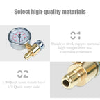 3/8 "stainless steel brass, quick insert shock-proof pressure 5000PSI Pressure washer Pressure gauge red pointer, high precision