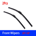 For Chevrolet Captiva MK1 2006-2018 Car Front Wiper U-type Soft Rubber Boneless Wiper HD Quiet Durable Automotive Wiper 24"16"