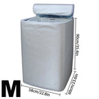 Washing Hine Sunscreen Cover Home Storage Washing Machine Case Dustproof Front Load Laundry Dryer Silver Waterproof Coating