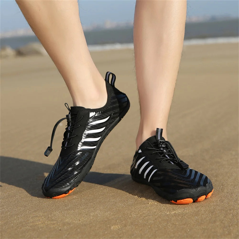 Unisex Quick Dry Water Shoes Men Women Colorful Beach Swimming Surfing Seaside Aqua Shoes Couple Barefoot Upstream Sneakers