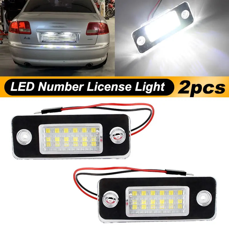 2PCS LED White