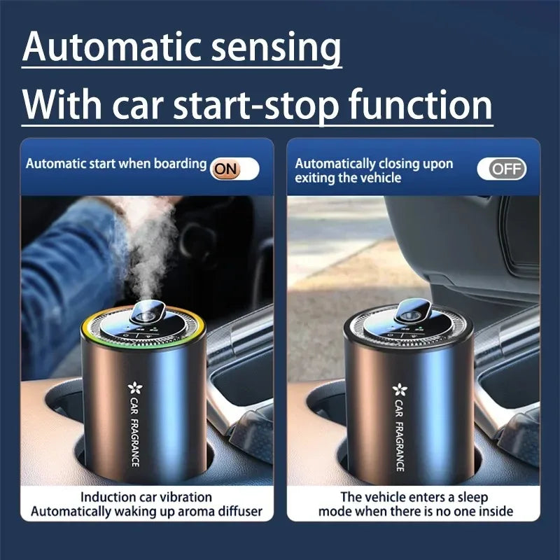 Transform Your Car with Smart Aroma Diffuser & Starry Light Ambiance